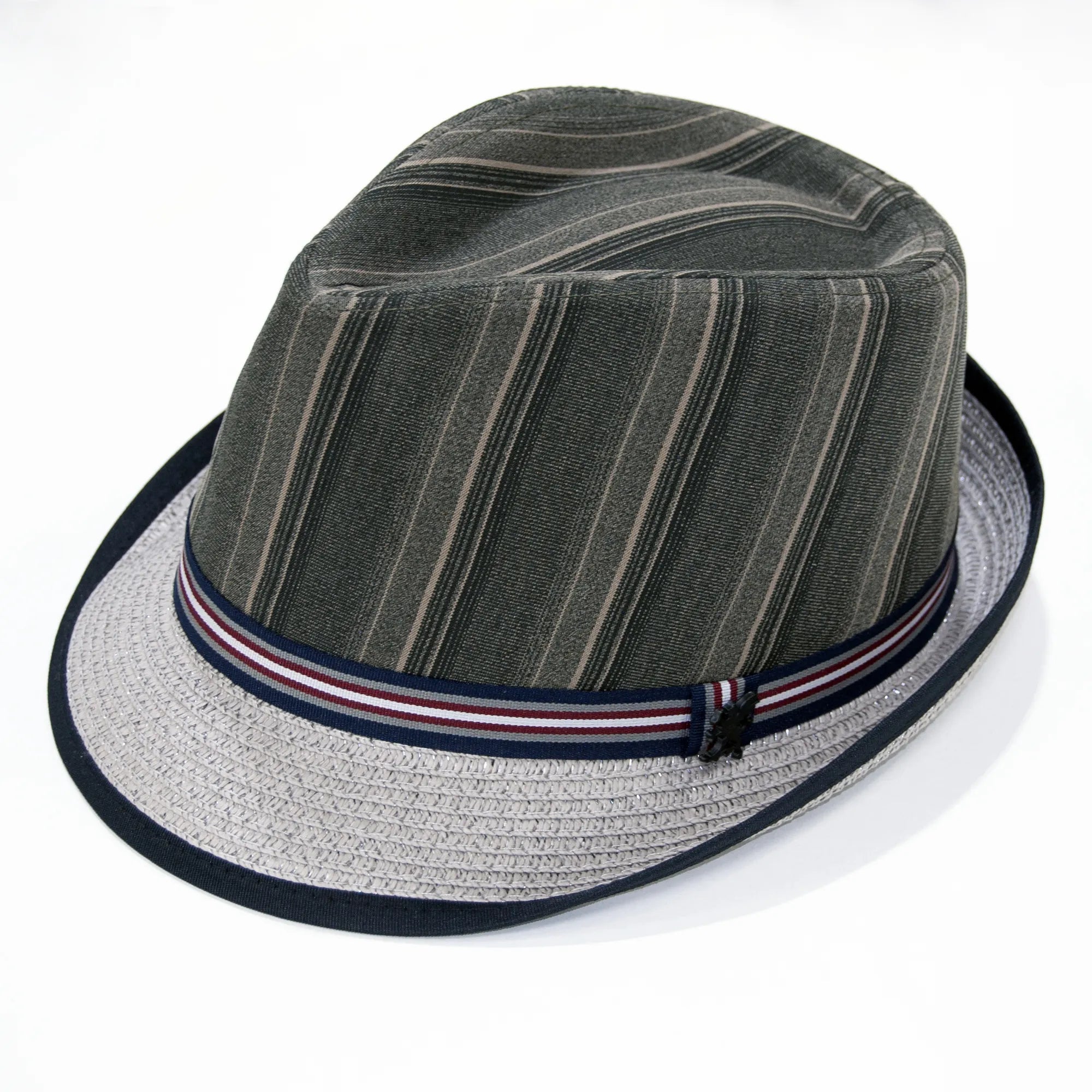 Reversible Bucket HatsModern Gray Trilby Style Fedora