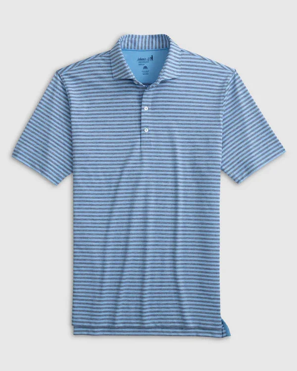 Men's Shirts with Tab CollarsJohnnie-O Reese Striped Jersey Performance Polo