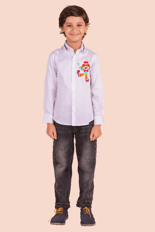 Men's Skinny-Fit Shirts for a Trendy LookPre-Order: Joker Embroidered Shirt