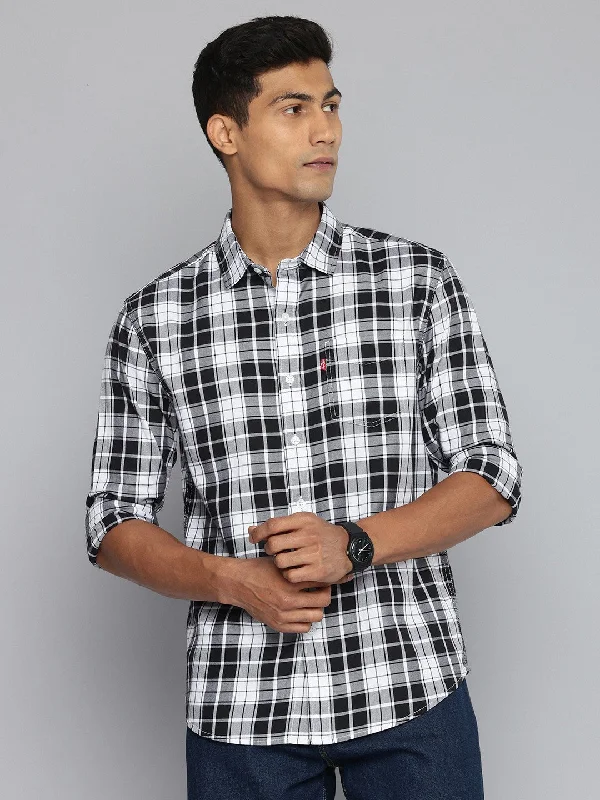 Men's Pattern-Play Shirts for a Fun TwistMen's Checkered Slim Fit Shirt