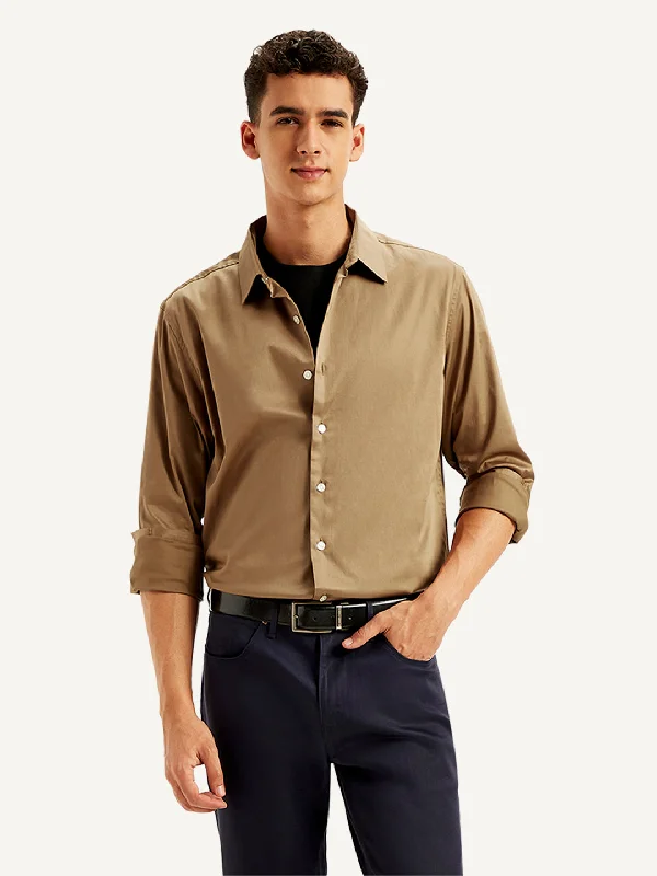 Men's Timeless Dress Shirts for Enduring StyleMen's Solid Slim Fit Shirt