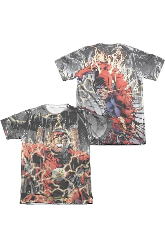 Men's Shirts with Button-Down PocketsJustice League of America Shock Therapy (Front/Back Print) Adult Poly/Cotton Short Sleeve Tee / T-Shirt Men's Shirts with Button-Down PocketsJustice League of America Shock Therapy (Front/Back Print) Adult Poly/Cotton Short Sleeve Tee / T-Shirt