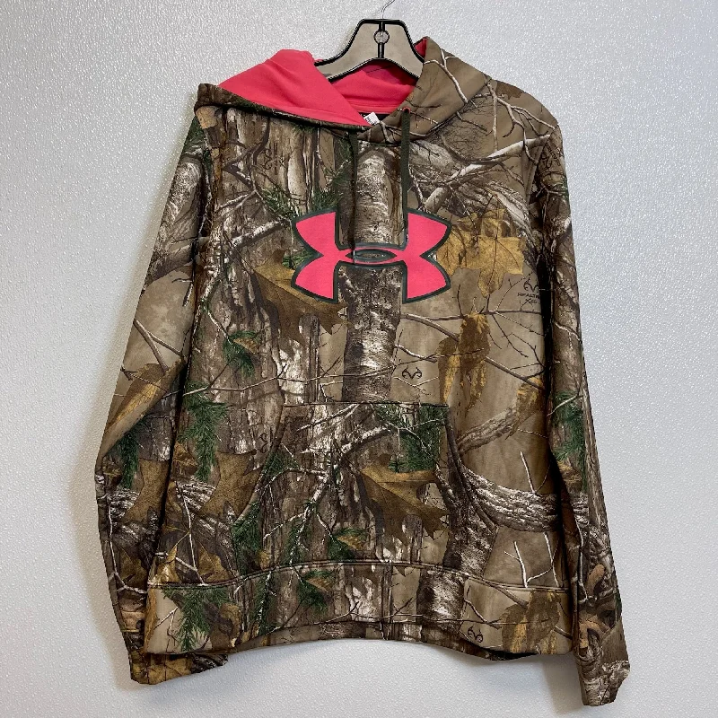 Men's Hoodies with Contrast Fabric PanelsCamoflauge Sweatshirt Hoodie Under Armour, Size L Men's Hoodies with Contrast Fabric PanelsCamoflauge Sweatshirt Hoodie Under Armour, Size L