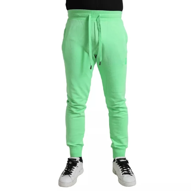 Classic Men's Jeans StyleDolce & Gabbana Neon  Cotton Stretch Jogger SweatMen's Men's Pants (Pre-Owned)