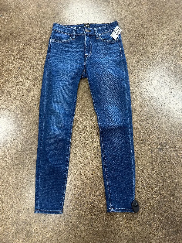 Modern Ripped and Distressed Men's JeansJeans Skinny By Just Black In Blue Denim, Size:2 Modern Ripped and Distressed Men's JeansJeans Skinny By Just Black In Blue Denim, Size:2