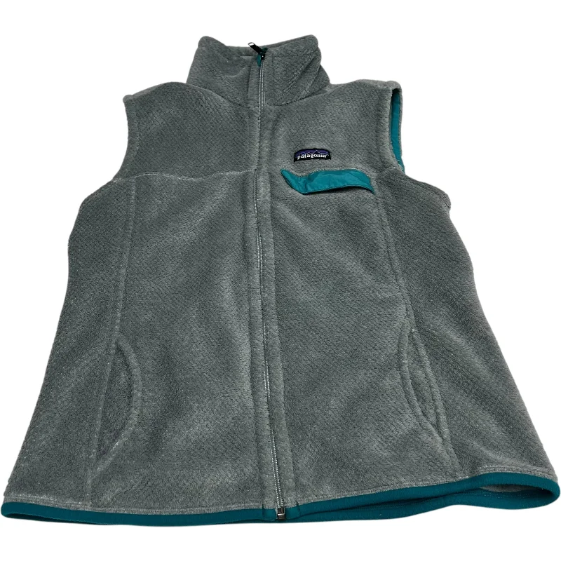 Elegant Men's Wool CoatsVest Faux Fur & Sherpa By Patagonia In Grey, Size: L