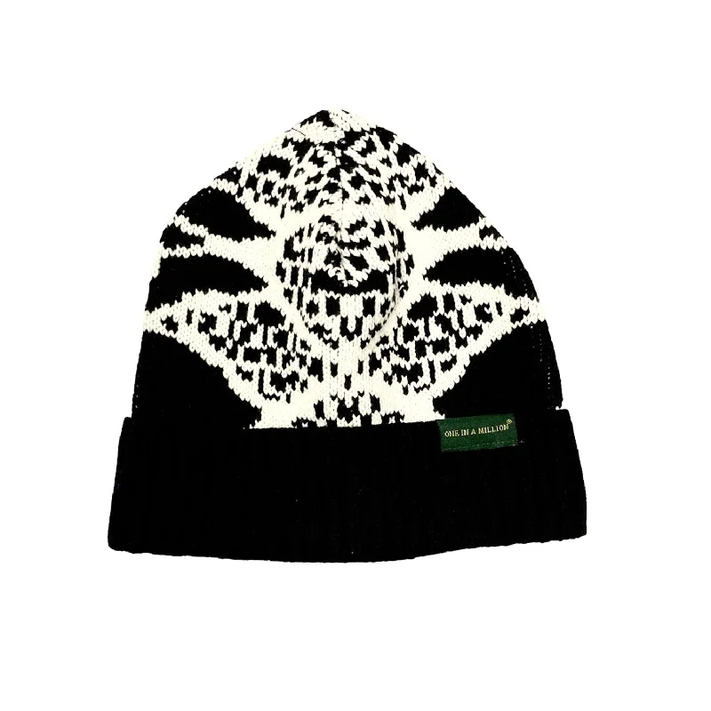 Elegant Top Hats for WeddingsOne In A Million Beanie Hat (White/Black) B9