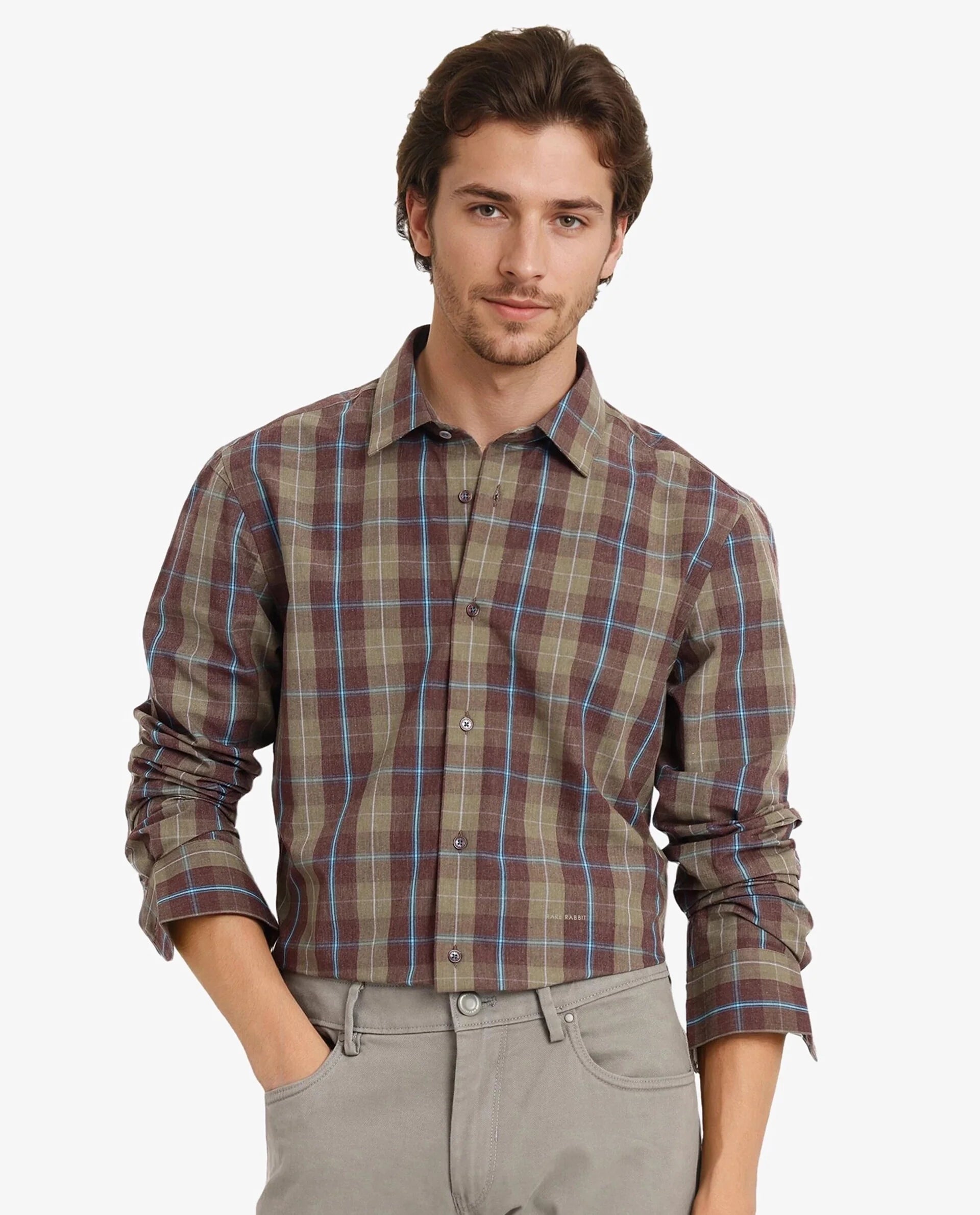Men's Fishing Shirts for Water SportsRare Rabbit Men Keep Dark Brown Full Sleeve Regular Collar Button Closure Regular Fit Checks Shirt Men's Fishing Shirts for Water SportsRare Rabbit Men Keep Dark Brown Full Sleeve Regular Collar Button Closure Regular Fit Checks Shirt