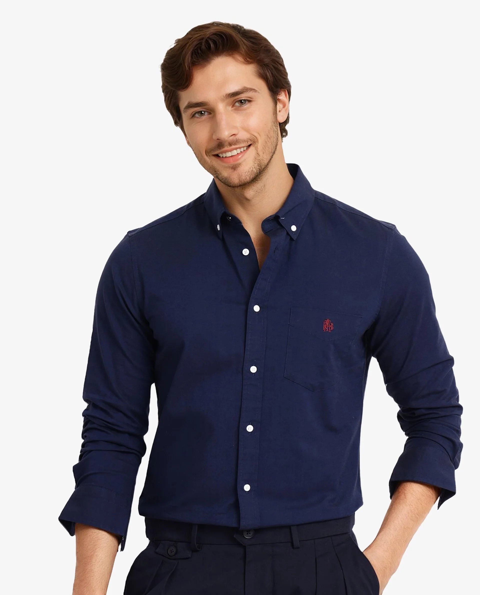 Men's Golf Shirts for On-Course StyleRare Rabbit Men Oxob Navy Full Sleeve Collared Neck Button Closure Regular Fit Plain Shirt Men's Golf Shirts for On-Course StyleRare Rabbit Men Oxob Navy Full Sleeve Collared Neck Button Closure Regular Fit Plain Shirt