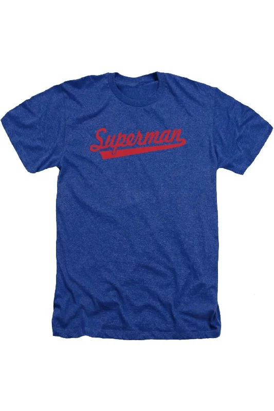 Men's Shirts with Appliquéd SleevesSuperman S Tail Adult Heather Tee / T-Shirt