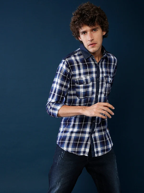 Men's Hunting Shirts for Camouflage and ComfortCampus Sutra Men Full Sleeve Checkered Casual Shirt Men's Hunting Shirts for Camouflage and ComfortCampus Sutra Men Full Sleeve Checkered Casual Shirt