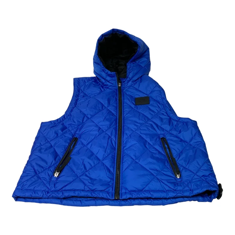 Men's Coats with Contrast StitchingVest Puffer & Quilted By Love & Sports In Blue, Size: 2x Men's Coats with Contrast StitchingVest Puffer & Quilted By Love & Sports In Blue, Size: 2x