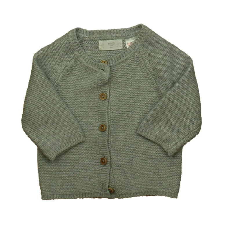 Men's Sweaters with Asymmetrical HemlinesMNG Unisex Gray Cardigan