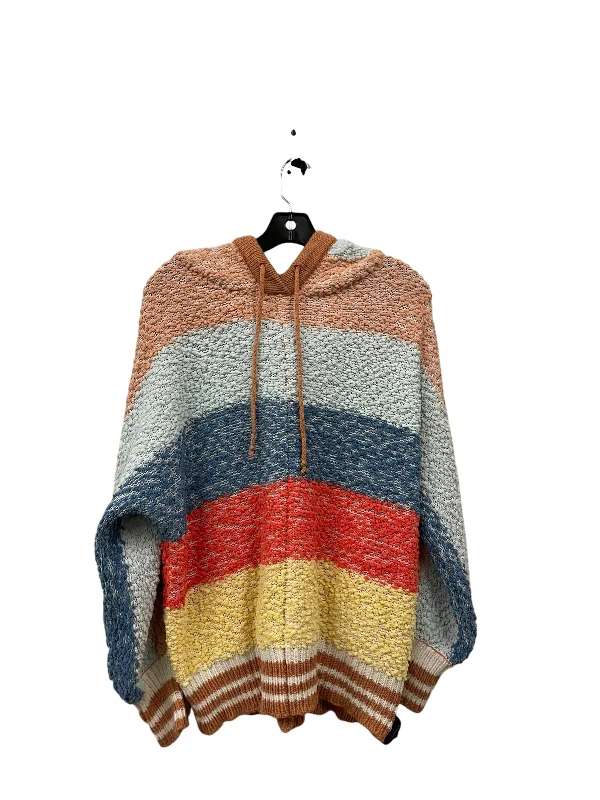 Men's Hoodies with Faux Fur TrimSweatshirt Hoodie By Oddi In Striped Pattern, Size: M Men's Hoodies with Faux Fur TrimSweatshirt Hoodie By Oddi In Striped Pattern, Size: M