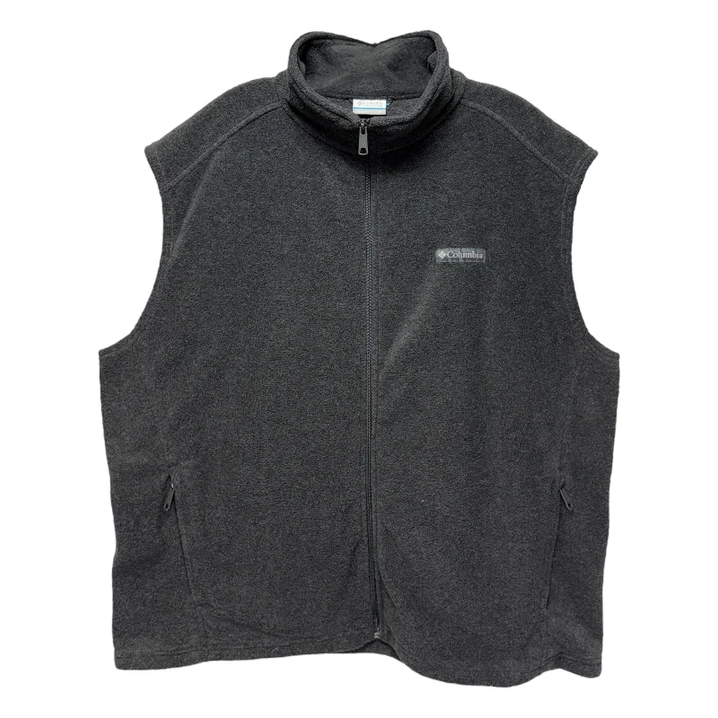 Men's Coats with Fur TrimVest Fleece By Columbia In Grey, Size: XL