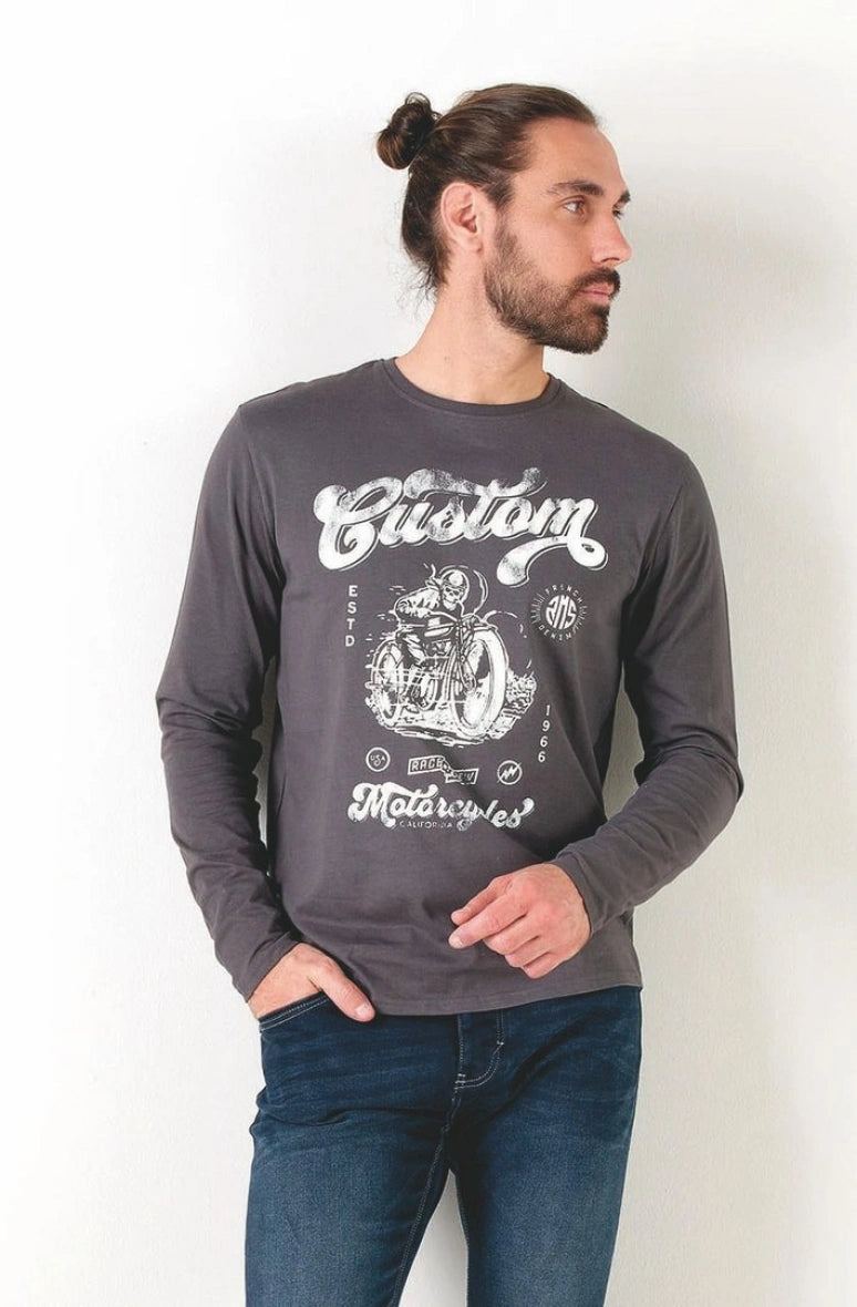 High-Quality Work HatsCustom Motorcycles Longsleeve Shirt