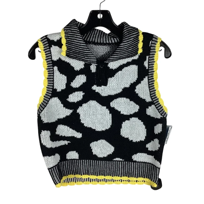 Men's Coats for Ice FishingVest Sweater By Shein In Black & Cream, Size: L