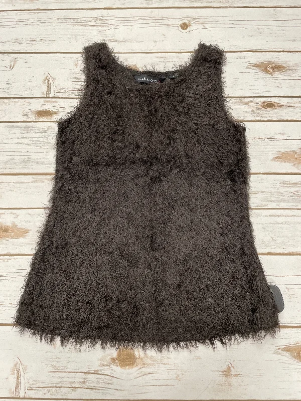 Men's Coats with Slim FitsVest Sweater By Cme In Black, Size: Xs
