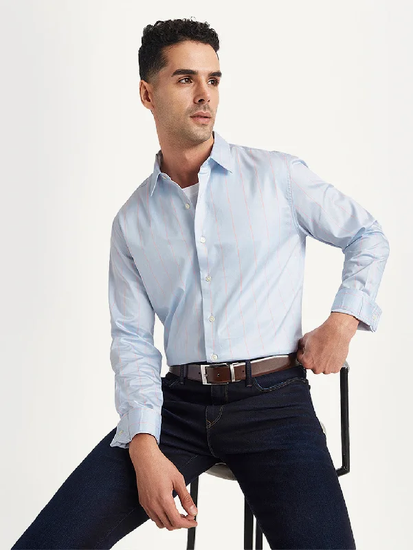 Men's Short-Sleeve Shirts for Warm WeatherMen's Striped Slim Fit Shirt