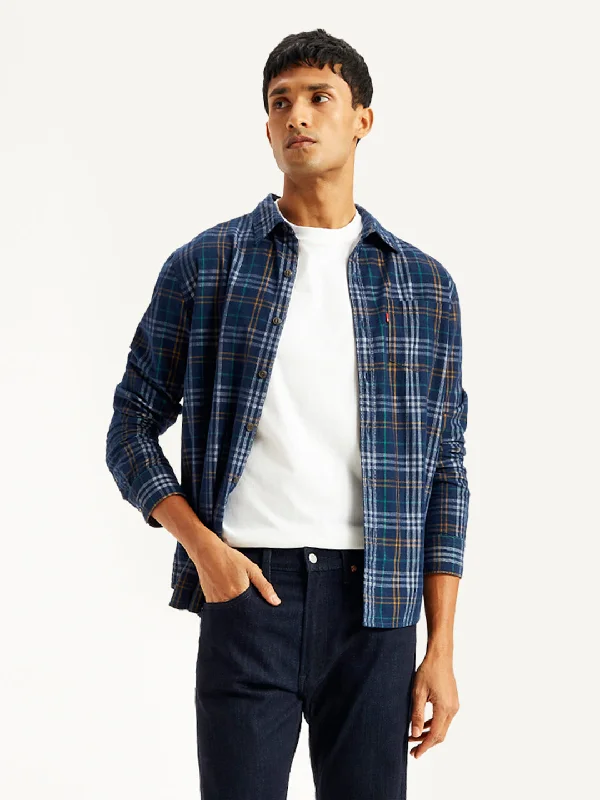 Men's Rugby Shirts for a Sporty LookMen's Plaid Regular Fit Shirt
