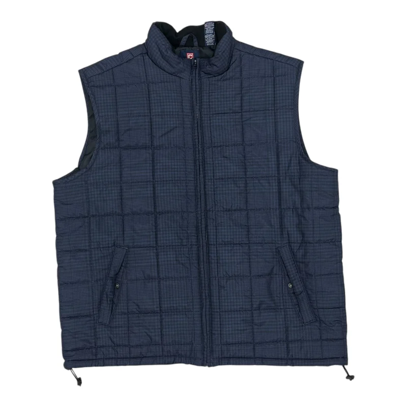 Men's Coats with Inner PocketsVest Puffer & Quilted By Chaps In Black & Blue, Size:Xl Men's Coats with Inner PocketsVest Puffer & Quilted By Chaps In Black & Blue, Size:Xl