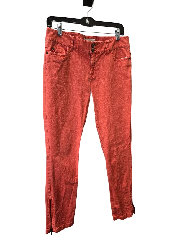 Relaxed-Fit Men's JeansOrange Jeans Straight Michael Kors, Size 6