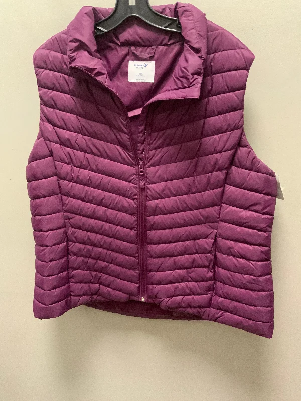 Winter-Ready Men's CoatsVest Puffer & Quilted By Old Navy In Maroon, Size: Xxl