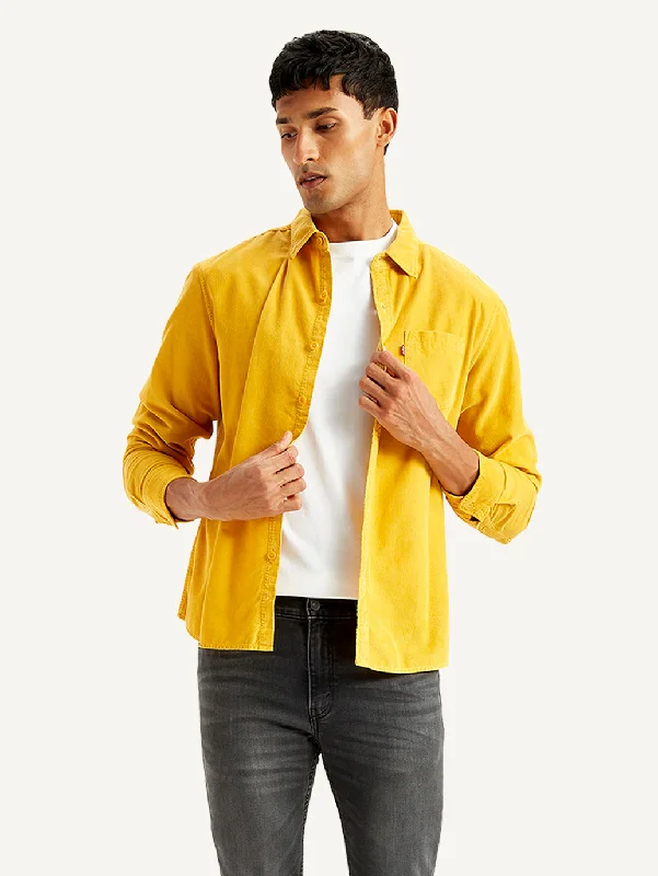 Men's Denim Shirts for a Rugged LookMen's Solid Slim Fit Shirt