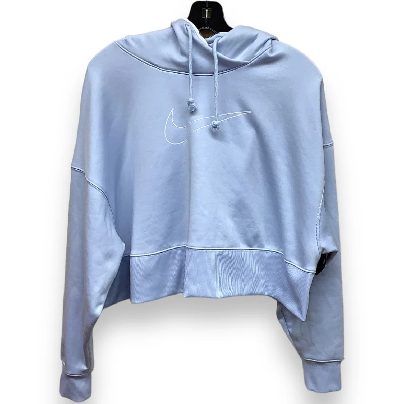 Men's Hoodies for Mild WeatherSweatshirt Hoodie By Nike In Blue, Size: L