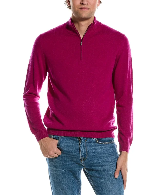 Men's Sweaters with Zippered PocketsForte Cashmere Mock Neck Cashmere 1/4-Zip Sweater Men's Sweaters with Zippered PocketsForte Cashmere Mock Neck Cashmere 1/4-Zip Sweater