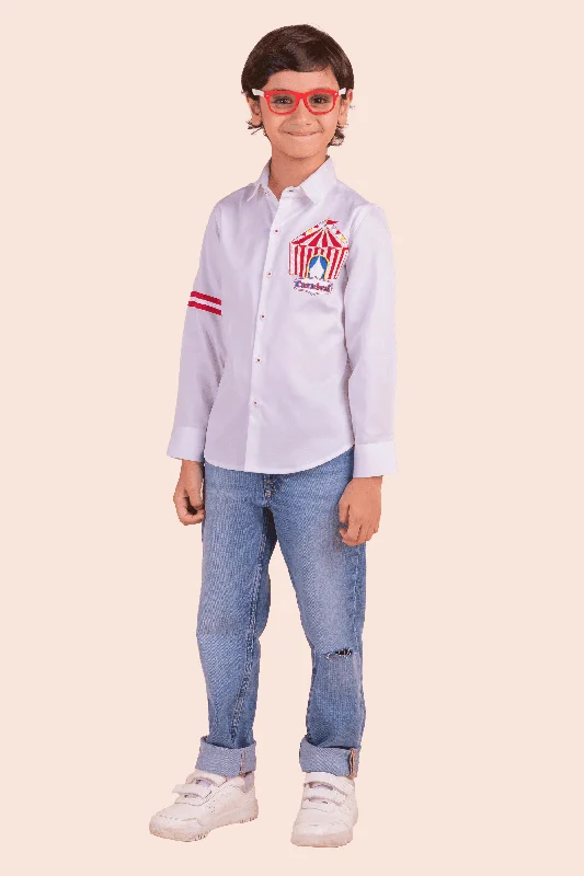 Men's Monochrome Shirts for a Minimalist VibePre-Order: Playful Carnival Themed Shirt Men's Monochrome Shirts for a Minimalist VibePre-Order: Playful Carnival Themed Shirt