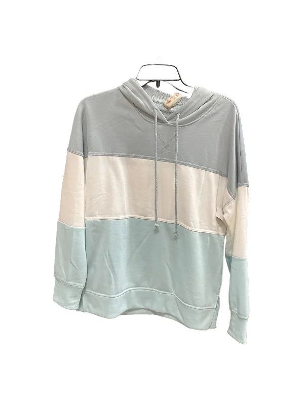 Men's Hoodies with Hidden PocketsBlue & White Sweatshirt Hoodie Clothes Mentor, Size S Men's Hoodies with Hidden PocketsBlue & White Sweatshirt Hoodie Clothes Mentor, Size S