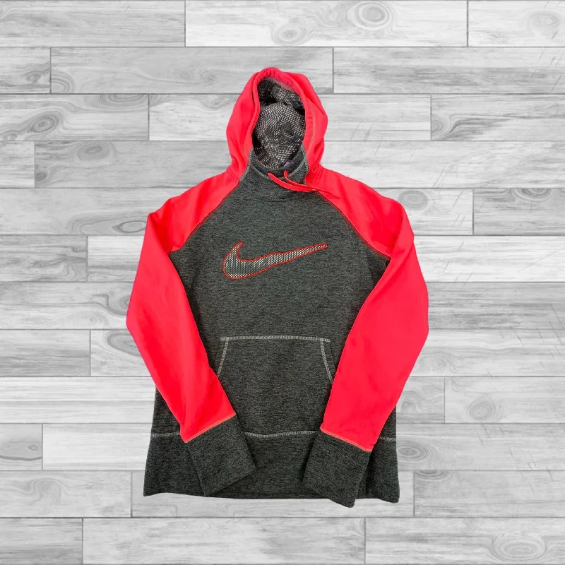 Men's Hoodies with Quilted LiningGrey & Pink Athletic Sweatshirt Hoodie Nike Apparel, Size M Men's Hoodies with Quilted LiningGrey & Pink Athletic Sweatshirt Hoodie Nike Apparel, Size M