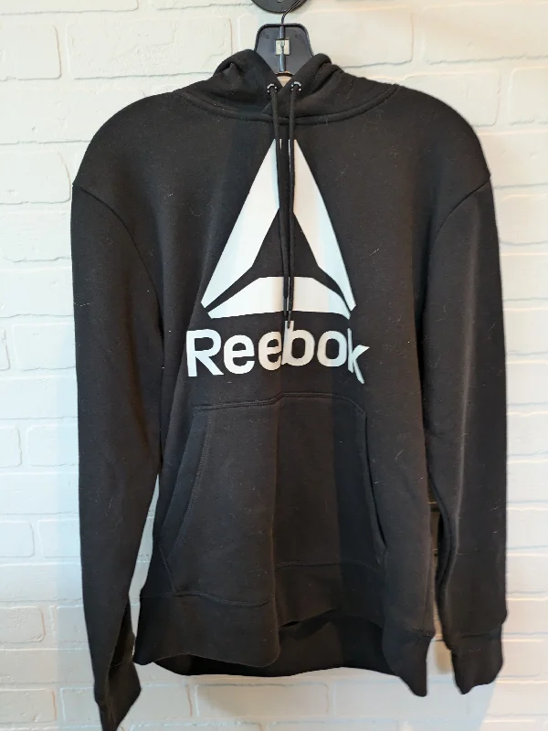 Men's Hoodies with Vintage StyleBlack Athletic Sweatshirt Hoodie Reebok, Size S
