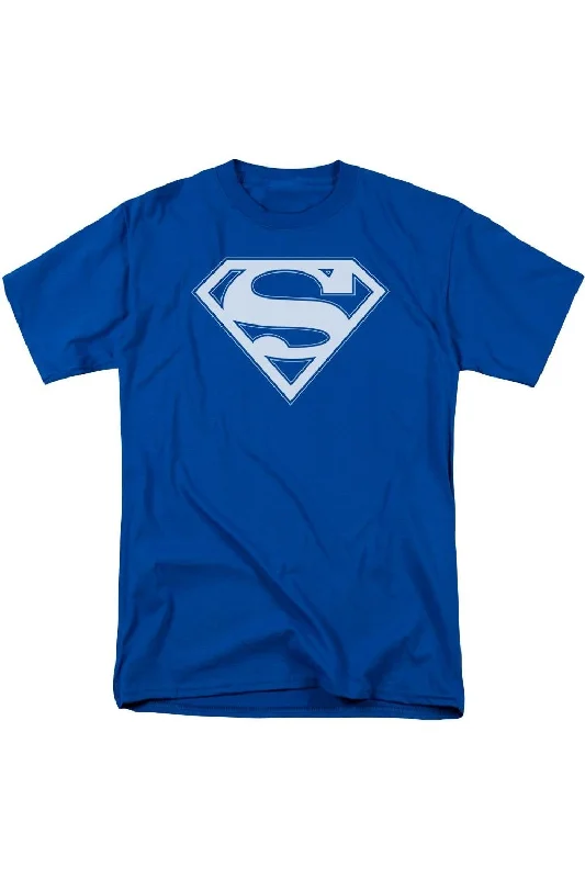 Men's Tailored Shirts for a Professional AppearanceSuperman Blue & White Shield Short Sleeve Adult Tee / T-Shirt Men's Tailored Shirts for a Professional AppearanceSuperman Blue & White Shield Short Sleeve Adult Tee / T-Shirt
