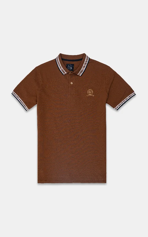 Men's Shirts with Drawstring WaistbandsCLASSIC POLO RUST