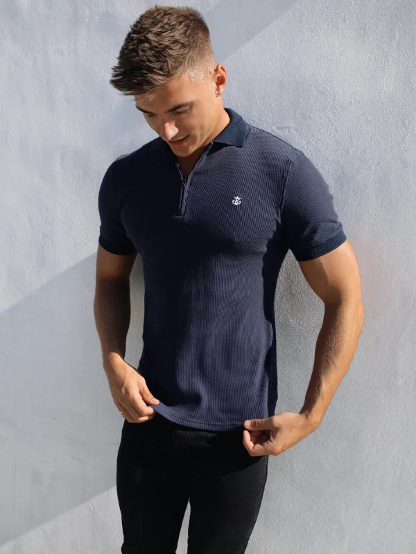 Men's Shirts with Checkered PatternsAspen Polo - Navy