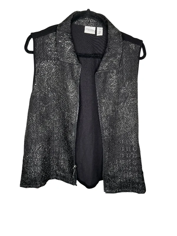 Men's Coats with Relaxed FitsVest Other By Chicos In Black, Size: Xxl