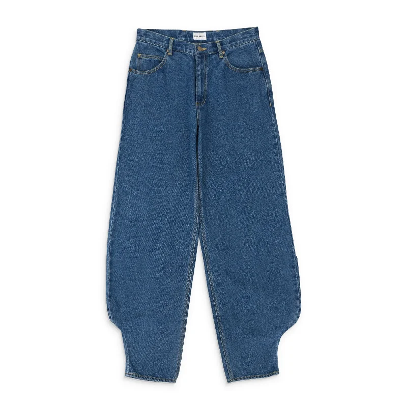 Wash and Wear Men's JeansCURVE HARD DENIM BLUE STRAIGHT-FIT JEANS