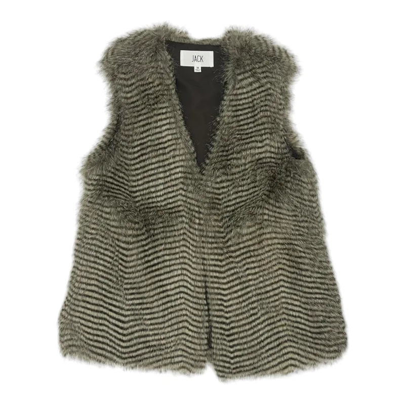 Men's Coats for RunningVest Faux Fur & Sherpa By Jack In Tan, Size:M