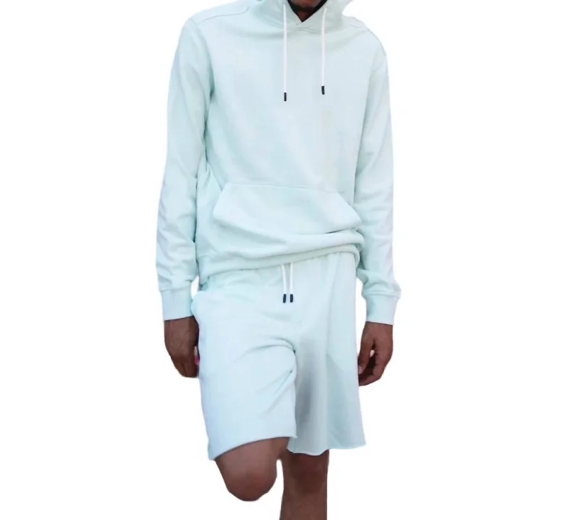Breathable Men's Exercise ShortsSailor French Terry Short In Opal