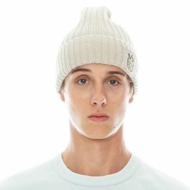 Durable Workwear HatsCult Of Individuality Clean 2 Tone Shimuchan Logo Knit Beanie Hat (Winter White) Durable Workwear HatsCult Of Individuality Clean 2 Tone Shimuchan Logo Knit Beanie Hat (Winter White)