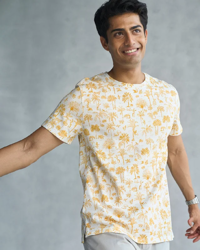 Men's Shirts for FishingNicoLand T-shirt - Ivory & Ochre