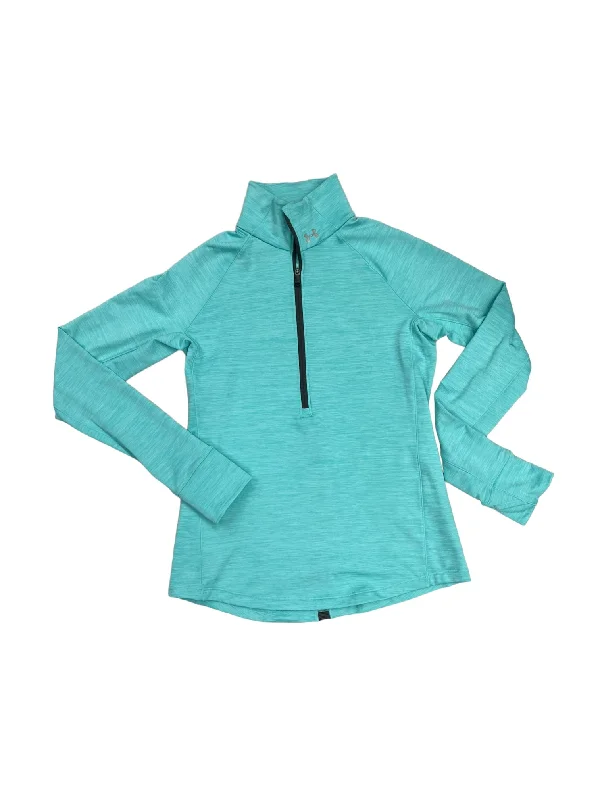 Men's Hoodies for AutumnAthletic Sweatshirt Collar By Under Armour In Teal, Size: S