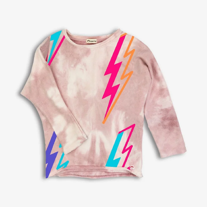 Elegant Men's Shawl-Collar SweatersSlouchy Sweatshirt | Lightning Bolt