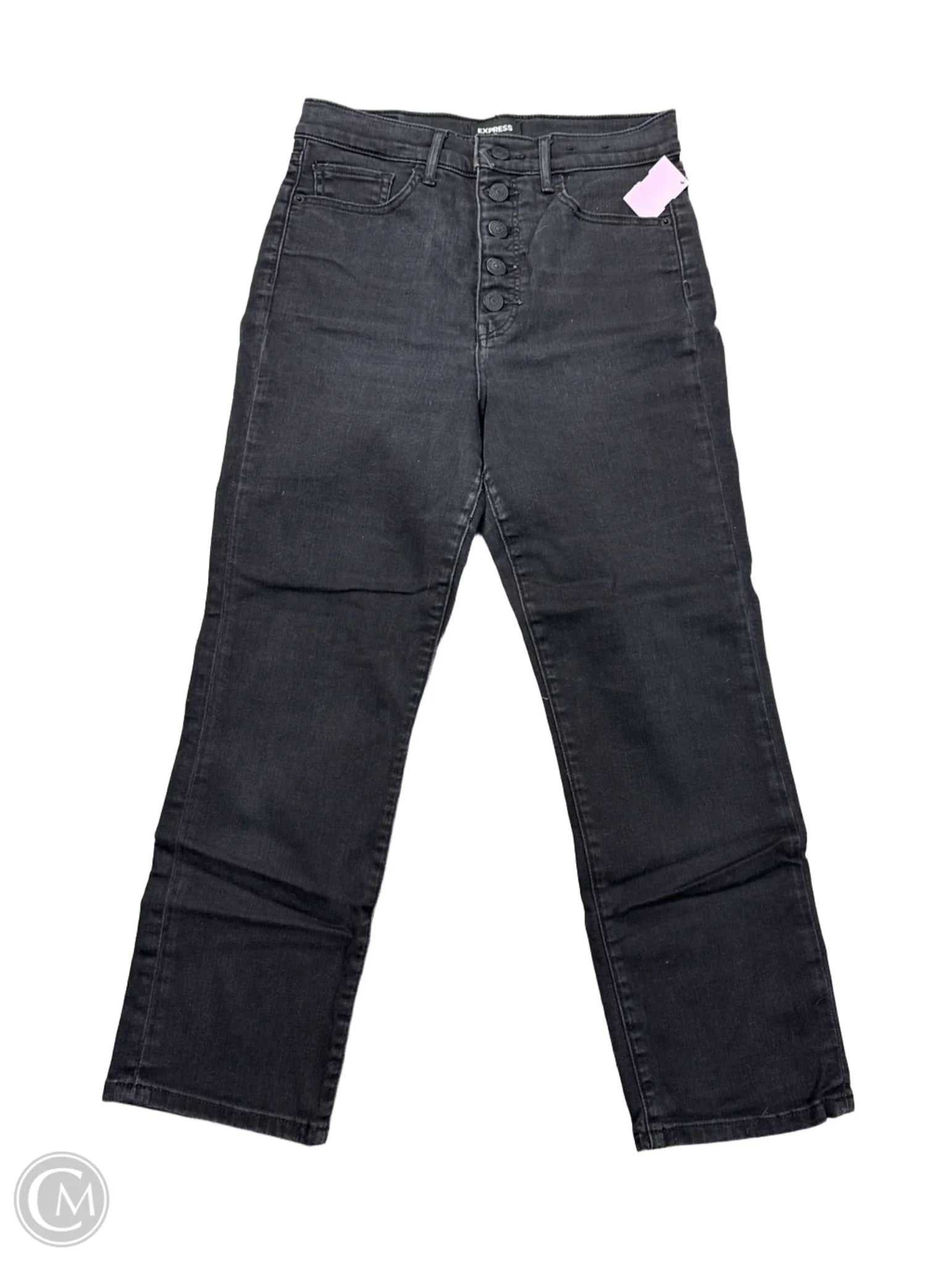 XXXL Men's JeansJeans Straight By Express In Black Denim, Size: 4