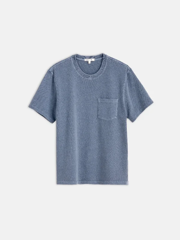 Men's Shirts with Embroidered DesignsVintage Wash Pocket Tee