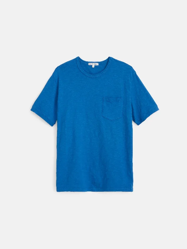 Men's Shirts with Contrast CollarsStandard Slub Pocket Tee