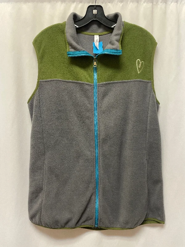 Men's Coats with LiningVest Fleece By Clothes Mentor In Grey, Size: Xl