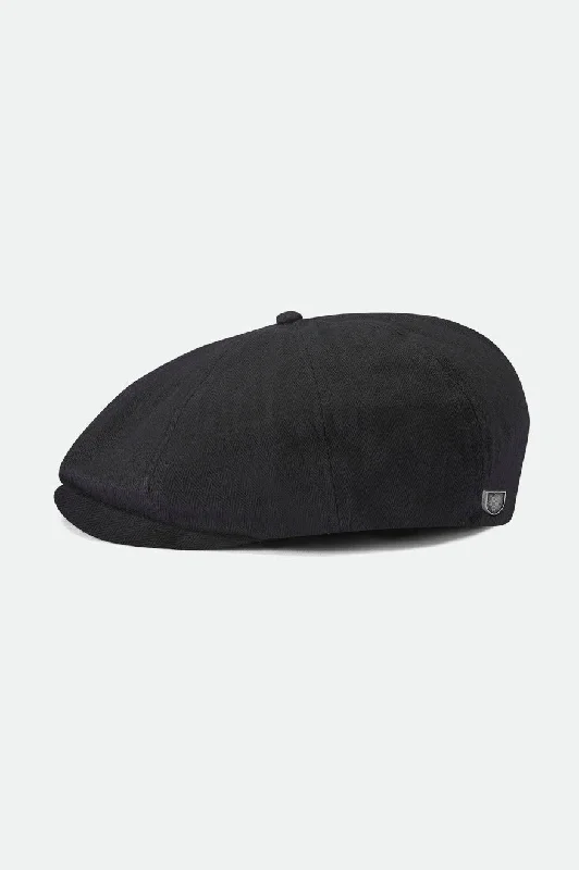 Oversized Bucket HatsBrood Newsboy Cap - Black